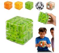 Large Labyrinth 3D Puzzles Maze Cube - Engaging Brain Teaser Toy, 3D Magic Cube Maze Ball Puzzle, Spatial Awareness Brain Training Toy, Educational Focus Game Gift for Adults Teens (E)