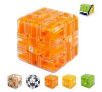 Large Labyrinth 3D Puzzles Maze Cube - Engaging Brain Teaser Toy,Educational Focus Game Gift for Adults Teens,Improve Spatial Recognition and Cultivate Logical Thinking (Yellow)