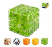Large Labyrinth 3D Puzzles Maze Cube - Engaging Brain Teaser Toy,Educational Focus Game Gift for Adults Teens,Improve Spatial Recognition and Cultivate Logical Thinking (Orange)