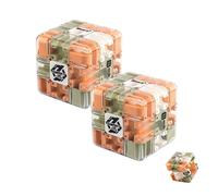 Large Labyrinth Maze Cube - Engaging Brain Teaser Toy, 3D Ball Maze, Puzzle Mazes Cube for Stress Relieve (2PCS)