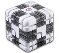 Large Labyrinth Puzzle Maze Cube, Large 3D Labyrinth Cube Puzzle, Engaging Brain Teaser Toy, 3D Maze Magic Cube & Ball, for Logic Development, for Adults Teens (Tricolor-b)