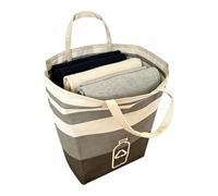 Large Laundry Hamper, Foldable Fabric Organizer, 11 Inch Capacity Laundry Basket, Bathroom Bedroom Closet Clothing Storage Use, Space Saving Storage Bin, Portable Clothes Organizer for Home Travel Use