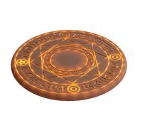 Large Magic Array Wireless Charger, pour Téléphones Portables avec Certification Qi, Puissance Mobile avec Effet Magique, 10w,Gold