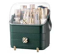 Large Makeup Organizer - Waterproof Dustproof Clear Lid Storage Cabinet