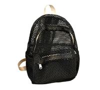 Large Mesh Backpack, Portable Hollow Out Bag, Large Capacity Beach Tote | Hollow Out Mesh Rucksack, Lightweight Beach Backpack, Summer Pool Storage Bag, Sturdy Nylon Build, Spacious Compartment