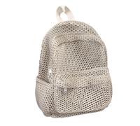 Large Mesh Backpack, Portable Hollow Out Bag, Large Capacity Beach Tote | Hollow Out Mesh Rucksack, Lightweight Beach Backpack, Summer Pool Storage Bag, Sturdy Nylon Build, Spacious Compartment