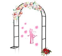 Large Metal Garden Arch, Sturdy Rose Plant Support, Perfect for Climbing Plants, Garden Decoration, Wedding Arch, Outdoor Trellis for Flowers and Vines