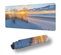Large Mouse Mat 900x500x3 MM XXL Extended Desk Mat, Sunset Gaming Mouse Pad, Keyboard Mousepad Landscape Desk Pad, with Non-Slip Base and Stitched Edge Mousepad for Gaming Office Accessories S-10668
