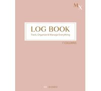 Large Multipurpose Log Book: Large 7-Column Customizable Log for Tracking Daily Tasks, Inventory & Equipment, Orders, Mileage, Income & Expenses, Visitors, Donations & More (Pink)