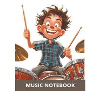 Large Music Notebook for Boys - 100 Blank Sheets, 8 Staves Per Page: Music Manuscript Paper for Composition and Songwriting | 8.5x11 in | Notebook for Teens, Kids and Students
