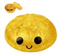Large Mystery Dumpling Squishy Stress Ball, Dumpling Squishy Toy Mystery Box, Glitter Dumpling Squishy with Steamer Box, Food Steamer Stretchy Desk Toys (C-2)