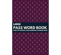 large pass word book name site address login username password notes
