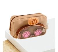 Large Pencil Case - 8.66x2.36x4.72 inches Animal Print Storage Bag, Stationery Organizer, Multipurpose Travel Pen Pouch | Durable Highlighter Eraser Ruler Holder For Children Boys Girls Students Women