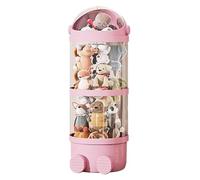 Large Plush Organizer, Stuffed Toy Storage Organizer, LED Lighted Toy Storage, Clear Stuffed Animal Holder, Stuffed Animal Organizer with LED Lights 51.18 inches for Stuffed Toys