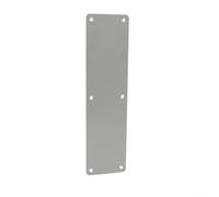 Large porte en acier inoxydable avec plaque de base pour poignée coulissante, porte d'inspection intérieure et entrée de magasin (sans poignée) - 300 x 80 mm - Argenté