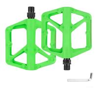 Large pour pédales de vélo, repose-pieds antidérapants avec crampons antidérapants, ensemble de pédales légères en nylon, roulements scellés pour route de montagne, design de sécurité réfléchissant