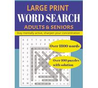 Large Print A4 Word Search for Adults: Large Print Word Search about Food, Camping, Vehicles, Nature and More | A4, 8.5x11 inches, 210 pages | 100+ ... Relaxation, Concentration & Active brain.