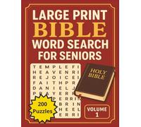 Large Print Bible Word Search: Bible Word Search for Seniors, 200 Puzzles, Scripture Word Search, Senior Activity Book, Bible Hymn Word Search