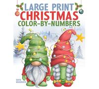 Large Print Christmas Color-By-Numbers