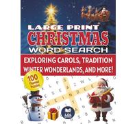 LARGE PRINT Christmas Word Search Book for Adults, Seniors & Teens with Solutions: 100 Festive Puzzles with 1500 Words: Relaxing Stress Relief ... Puzzles and Perfect Stocking Stuffer Gift