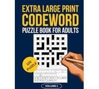Large Print Codewords Puzzle Book for Adults: Code Word Puzzle Book with 120 Fun and Relaxing Challenges