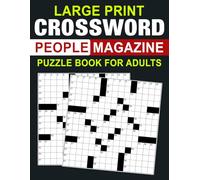 Large Print Crossword Puzzle Book For Adults: Sharpen Your Mind with Entertaining Puzzle on Celebrities, Films, and Music actors!