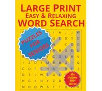 LARGE PRINT EASY & RELAXING WORD SEARCH: Word Search Book for Seniors with Easy to Read Large Print | 8.5x11 inches | 50+ Puzzles | 800+ Words