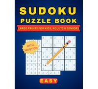 Large Print Easy Sudoku: 100 Fun & Relaxing Brain Games: Sharpen Your Mind, Improve Cognitive Health, and Reduced Eye Strain! Relaxing Brain Exercise for Kids, Adults and Seniors.
