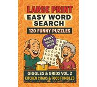 Large Print Easy Word Search ,120 Funny Word Search Puzzles: Easy-to-Read Puzzles for Adults & Seniors with Bonus Pages: Birthday Reminders, Mazes, ... and Flight Planner - Giggles & Grids Vol. 2