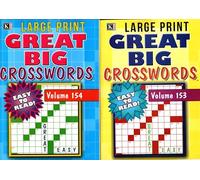Large Print Great Big Crosswords (All New Puzzles) - Vol.153 - 154 (Set of 2 books)