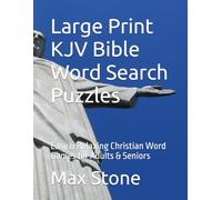 Large Print KJV Bible Word Search Puzzles: Easy & Relaxing Christian Word Games for Adults & Seniors
