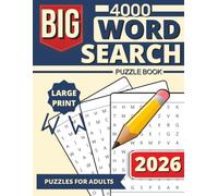 Large print of big word search puzzle book for adults: word find puzzle book of 4000 words for adults with 100 themes to de-stress,relax and enjoy in free time on vacation or as perfect gift