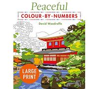 Large Print Peaceful Colour-by-Numbers