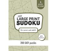 Large Print Sudoku Easy: 200 Relaxing Puzzles for Seniors and Adults | Gentle Brain Games to Boost Focus and Memory | Coffee & Logic Books