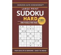 Large Print Sudoku for Adults and Seniors - Hard: Volume 1 | Big Print Puzzle Book with Challenging Logic Puzzles