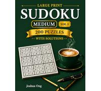 Large Print Sudoku Puzzle Book Medium Vol 1: 200 Medium Large Print Sudoku Puzzles for Adults & Seniors | Relaxing Brain Games for Focus, Logic & Memory | Family Game