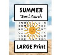 Large Print Summer Word Search Puzzle Game: 55 Large Print Summer Word Search Puzzles for a Fun and Relaxing Summer Escape