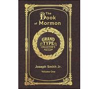 Large Print - The Book of Mormon, Volume 1 of 3 - Grand Type Collector's Edition - Matte Hardcover with Dust Jacket