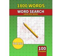 Large Print Word Search Book for Adults: 1800 Words - 100 Puzzles - Varied Themes - Perfect for Adults, Seniors & Teens - Vol 102