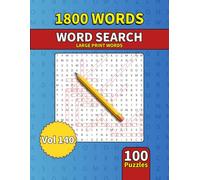 Large Print Word Search Book for Adults: 1800 Words - 100 Puzzles - Varied Themes - Perfect for Adults, Seniors & Teens - Vol 140
