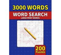 Large Print Word Search Book for Adults: 3000 Words - 200 Puzzles - Varied Themes - Perfect for Adults, Seniors & Teens