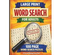 Large Print Word Search for Adults: Easy-to-Read Word Search Puzzles for Adults and Seniors to Keep the Mind Active and Sharp | Large Print and Anti Eye Strain |