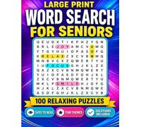 Large Print Word Search for Adults & Senior: Relaxing Large Print Word Search Puzzles for Adults & Seniors to Boost Memory, Focus, and Relaxation