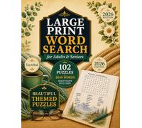 Large Print Word Search for Adults & Seniors: 102 Easy-to-Read Themed Puzzles with 20 Words Each, Solutions Included, and Beautiful Relaxing Background Illustrations