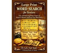 Large Print Word Search For Seniors:Easy and Relaxing Brain Games to Improve Memory and Keep Your Mind Sharp: 55 relaxing puzzles for seniors