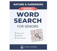 Large Print Word Search for Seniors Easy Level: Relaxing Brain Games Featuring Birds, Gardening, Wildflowers, Seasons, and the Outdoors