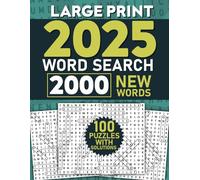 Large Print Word Search Puzzle Book For Adults- 2025 Edition: 100 Themed Puzzles With Interesting Facts and Puzzle Solutions