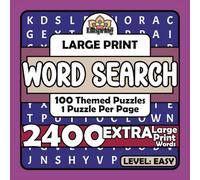Large Print Word Search Puzzles - Easy: 2400 Words in 100 Full-Page EXTRA-LARGE Print Sudoku Puzzles with Solutions for Kids, Teens, Adults, and Seniors