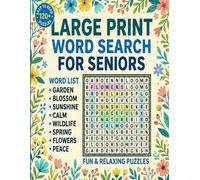 Large Print Word Search Puzzles for Seniors: 100 Easy-to-Read Themed Brain Teasers with Full Answer Key | Extra Large 18pt Font Fun Activity Book for Adults and Elderly