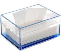 Large Rectangular Acrylic Fashion Tissue Box Cover(Blu)